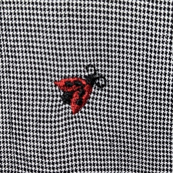 Teddi Womans Vintage Houndstooth sleeveless 2X embroidered ladybugs top - Picture 6 of 8